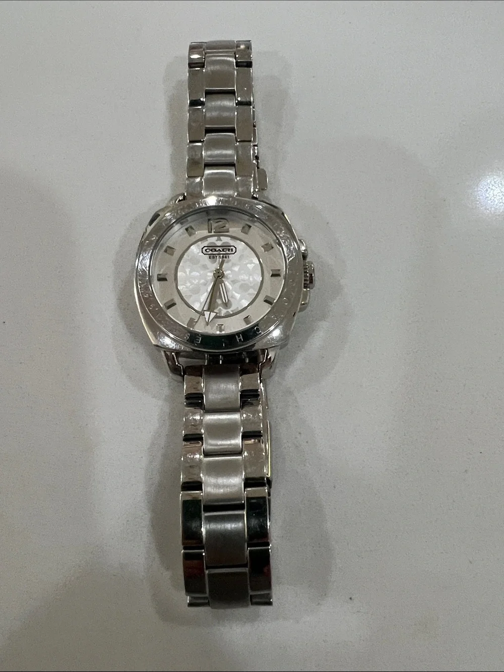 Coach Silver-Tone Women's Link Watch
